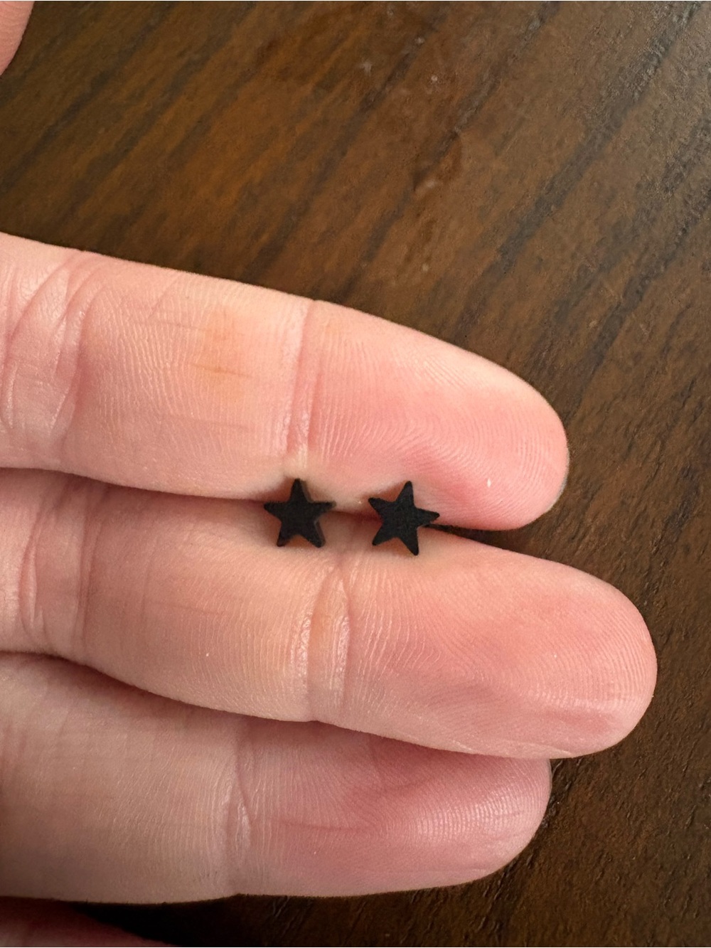 Black Star Stud Earrings
